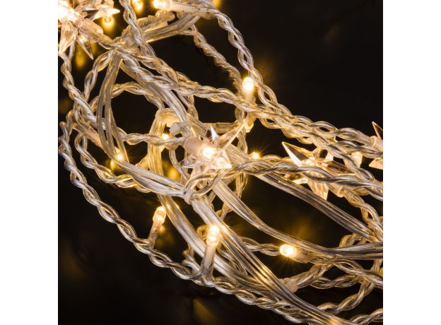 Гирлянда бахрома теплый белый 1,8*0,5м IP20 100-002 теплый белый