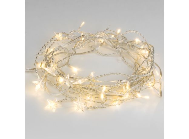 Гирлянда бахрома теплый белый 1,8*0,5м IP20 100-002 теплый белый