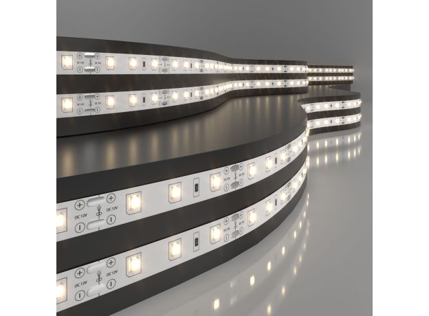 Комплект светодиодной ленты 12 В 4,8 Вт 60 Led/м 2835 IP20, теплый белый 3300K, 5 м Набор светодиодной ленты 12V 4,8W 60Led 2835 IP20 теплый белый, 5м