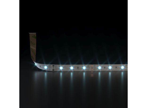 Комплект светодиодной ленты 12 В 4,8 Вт/м 60 Led/м 2835 IP20, холодный белый свет 6500К, 5 м Набор светодиодной ленты 12V 4,8W 60Led 2835 IP20 холодный белый, 5м