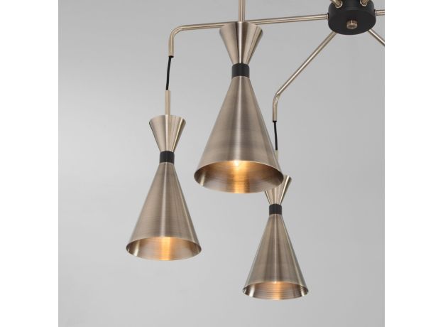 Люстра с металлическими плафонами 316/6