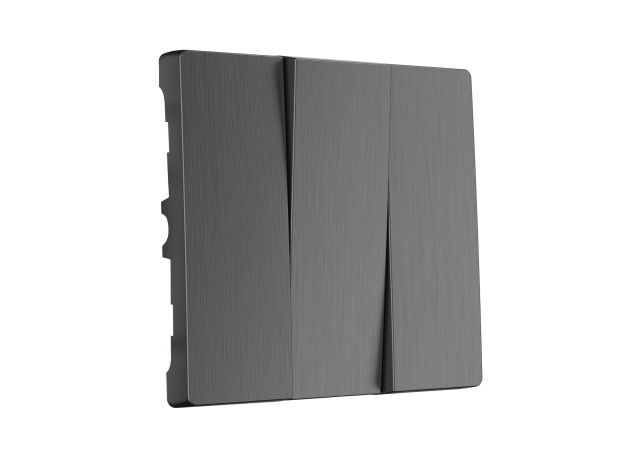 Набор клавиш для выключателя трехклавишного (графит рифленый) W1139004