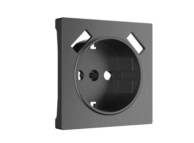 Накладка для розетки USB (графит рифленый) W1179504