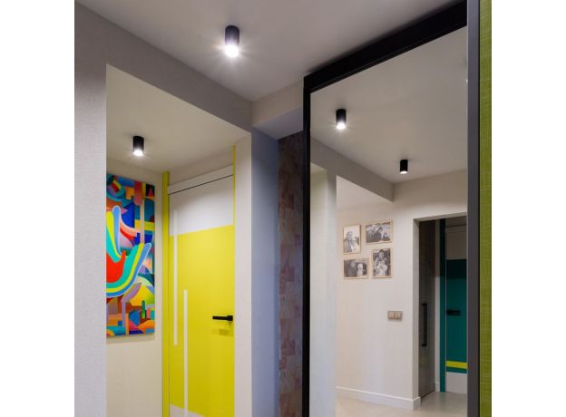 Накладной потолочный светильник GU10 черный DLN112 GU10