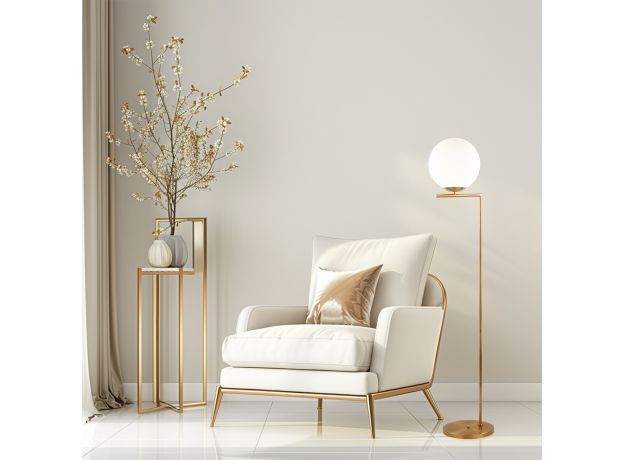 Торшер в стиле Loft 01083/1 латунь