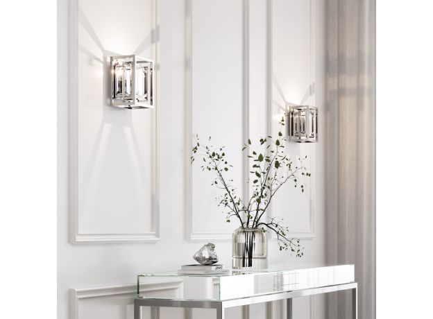 Настенный светильник с хрусталем 312/1 Strotskis