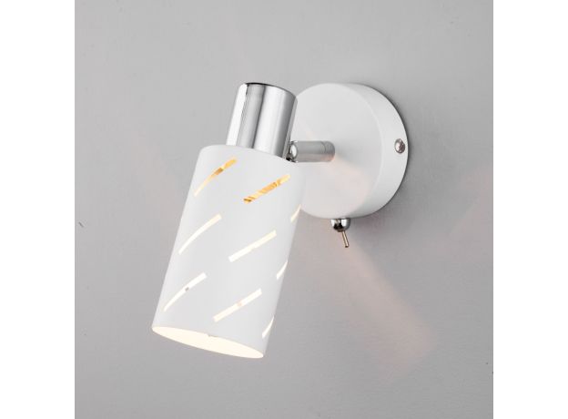 Настенный светильник с поворотным плафоном 20090/1 белый/хром