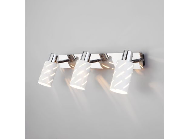 Настенный светильник с поворотными плафонами 20090/3 белый/хром