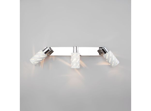 Настенный светильник с поворотными плафонами 20090/3 белый/хром