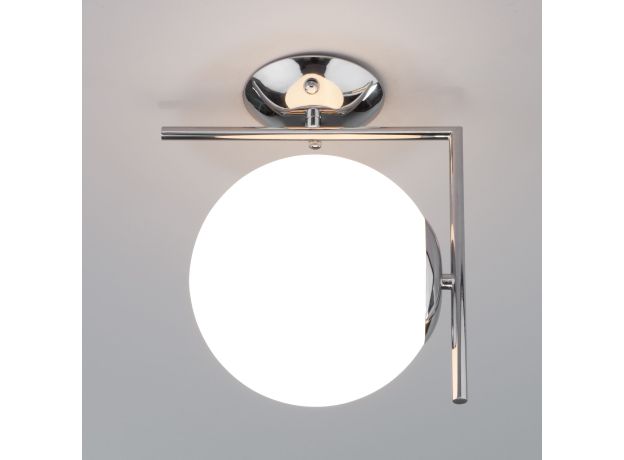 Настенно-потолочный светильник со стеклянным плафоном 70153/1 хром