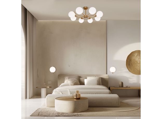 Настенно-потолочный светильник со стеклянным плафоном 70153/1