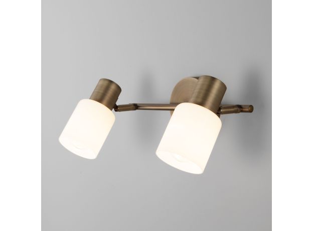 Настенный светильник с поворотными плафонами 20089/2 бронза