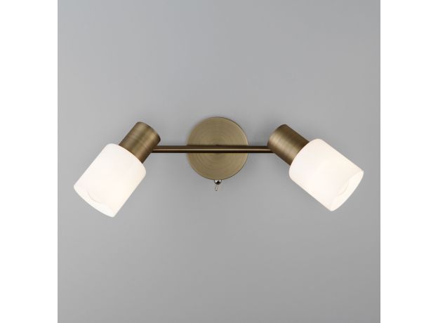 Настенный светильник с поворотными плафонами 20089/2 бронза