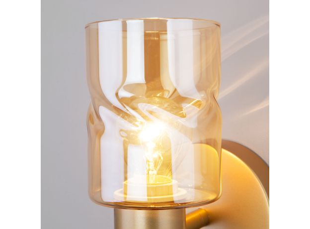 Настенный светильник с выключателем 20120/1 перламутровое золото