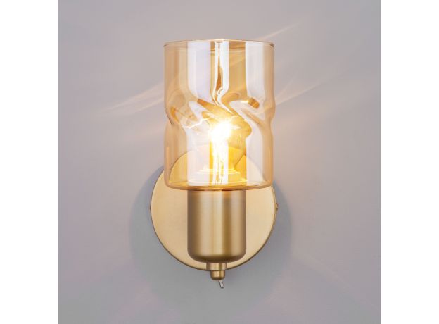 Настенный светильник с выключателем 20120/1 перламутровое золото