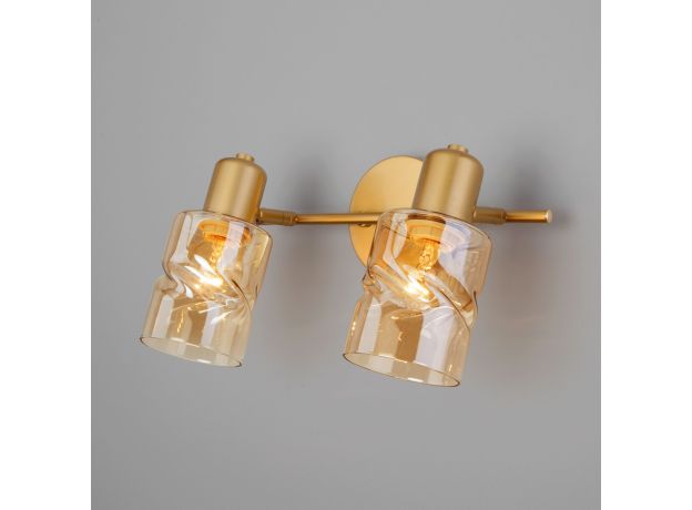 Настенный светильник с выключателем 20120/2 перламутровое золото