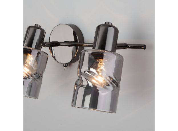 Настенный светильник с выключателем 20120/3 чёрный жемчуг