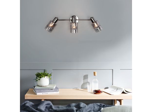 Настенный светильник с выключателем 20120/3 чёрный жемчуг