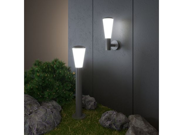 Настенный уличный светильник IP54 серый 1416 TECHNO