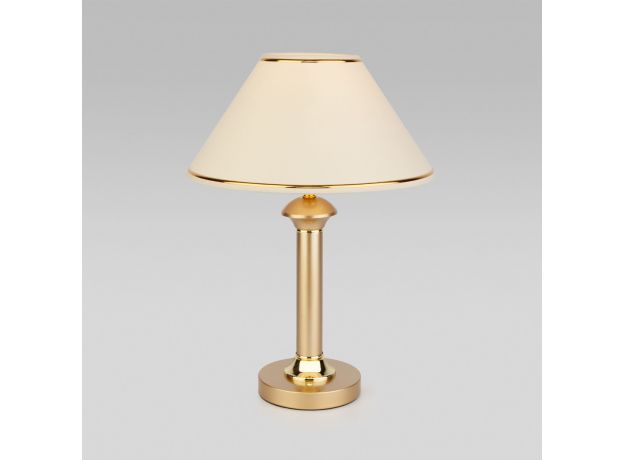 Настольная лампа с абажуром 60019/1 перламутровое золото