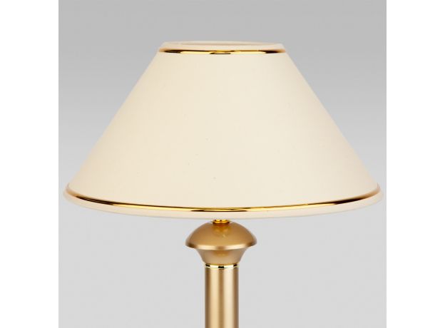 Настольная лампа с абажуром 60019/1 перламутровое золото