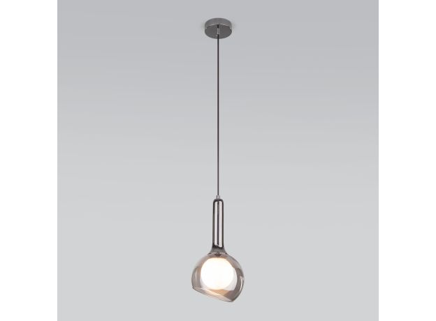 Подвесной светильник со стеклянным плафоном 50188/1 дымчатый