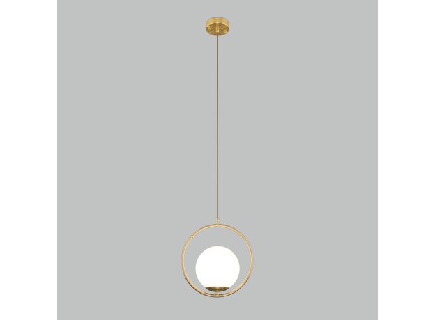 Подвесной светильник со стеклянным плафоном 50089/1 золото