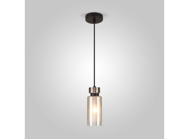 Подвесной светильник со стеклянным плафоном 50115/1 черный