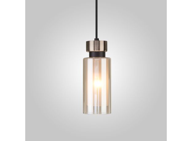 Подвесной светильник со стеклянным плафоном 50115/1 черный