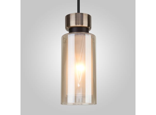 Подвесной светильник со стеклянным плафоном 50115/1 черный