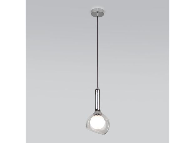 Подвесной светильник со стеклянным плафоном 50188/1 хром