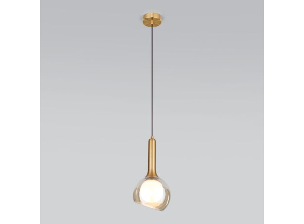 Подвесной светильник со стеклянным плафоном 50188/1 янтарный