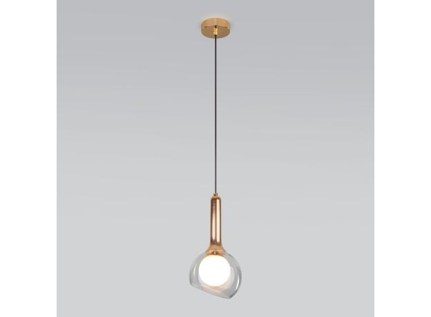 Подвесной светильник со стеклянным плафоном 50188/1 золото