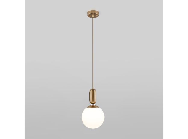 Подвесной светильник со стеклянным плафоном 50197/1 латунь