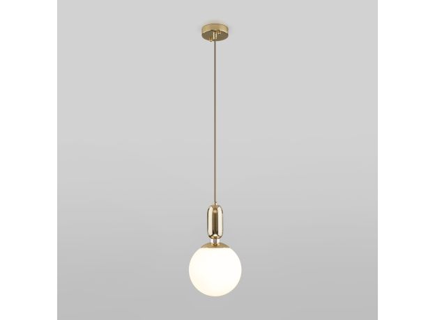 Подвесной светильник со стеклянным плафоном 50197/1 золото