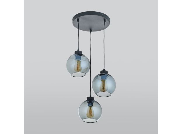 Подвесной светильник со стеклянными плафонами 2819 Cubus Graphite