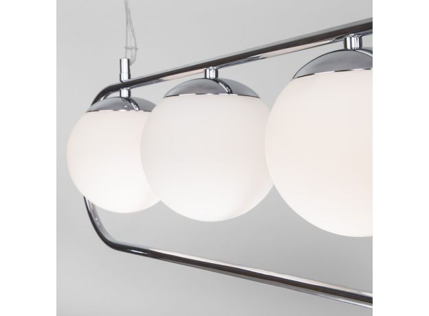 Подвесной светильник со стеклянными плафонами 50089/4 хром