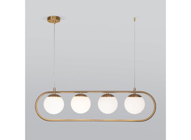 Подвесной светильник со стеклянными плафонами 50089/4 золото