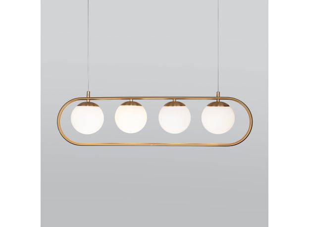 Подвесной светильник со стеклянными плафонами 50089/4 золото