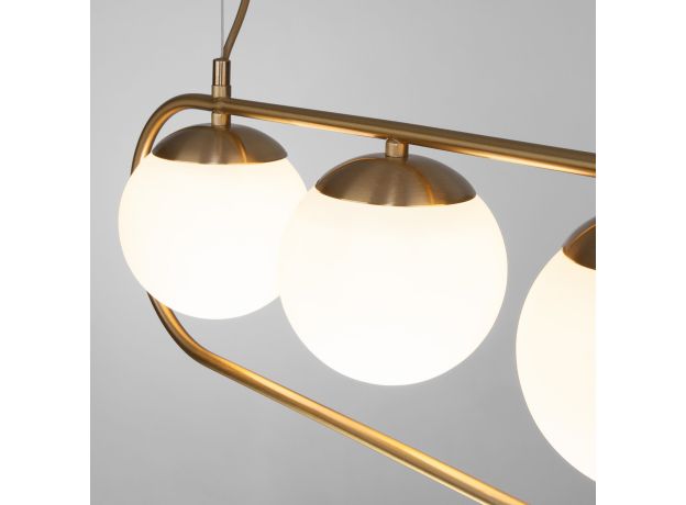 Подвесной светильник со стеклянными плафонами 50089/4 золото