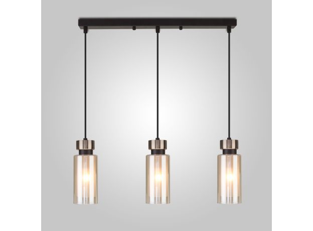 Подвесной светильник со стеклянными плафонами 50115/3 черный