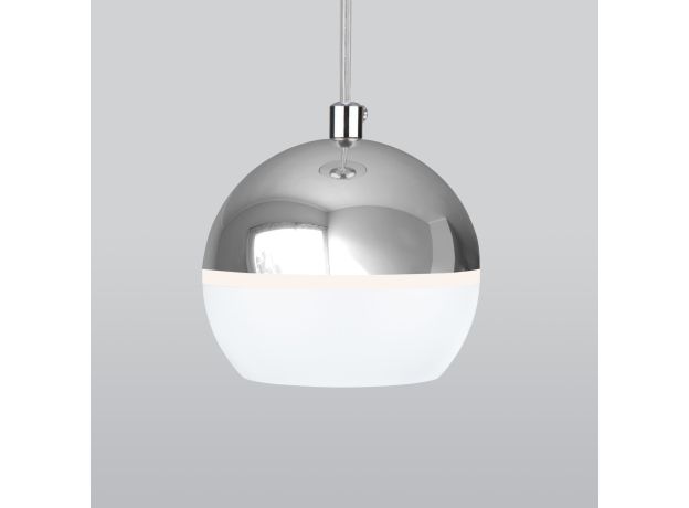 Подвесной светодиодный светильник DLS023 9W 4200K белый/хром