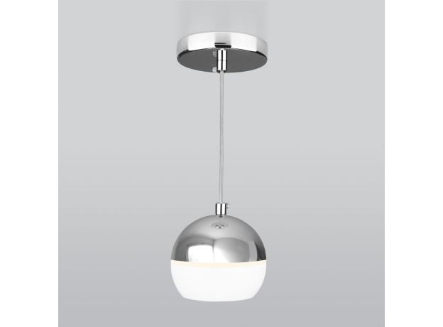 Подвесной светодиодный светильник DLS023 9W 4200K белый/хром