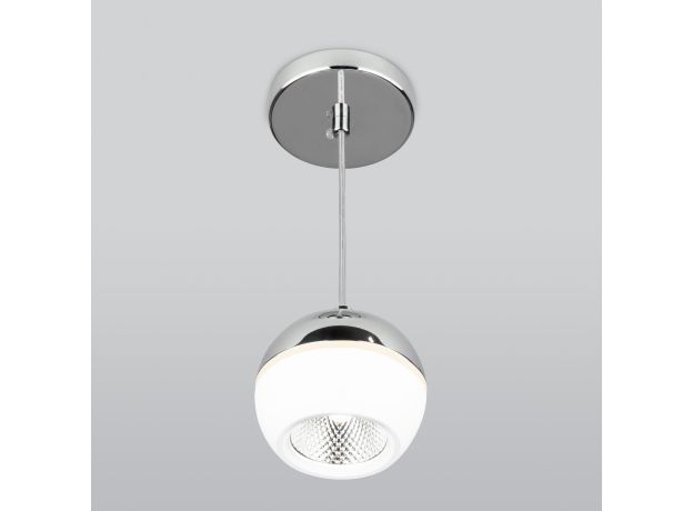 Подвесной светодиодный светильник DLS023 9W 4200K белый/хром