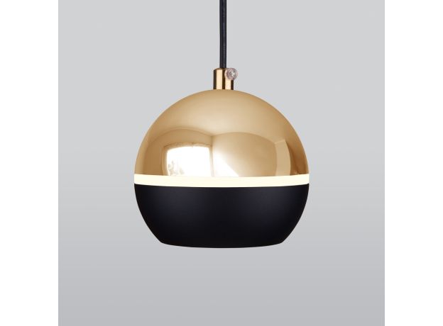 Подвесной светодиодный светильник DLS023 9W 4200K черный/золото