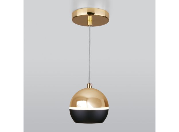 Подвесной светодиодный светильник DLS023 9W 4200K черный/золото