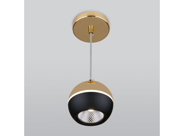 Подвесной светодиодный светильник DLS023 9W 4200K черный/золото