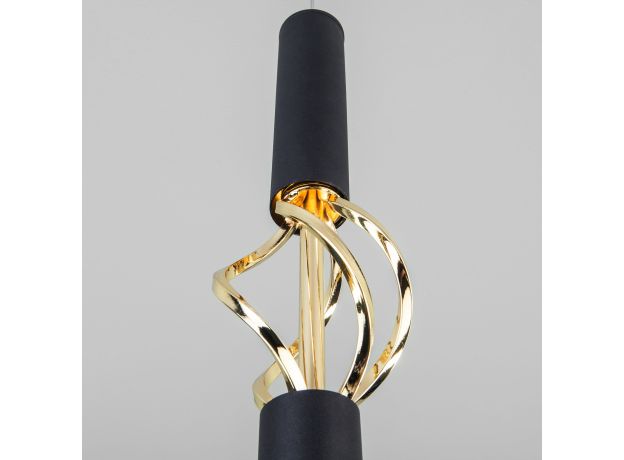 Подвесной светодиодный светильник 50191/1 LED черный/золото