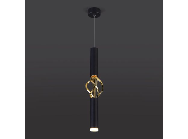 Подвесной светодиодный светильник 50191/1 LED черный/золото