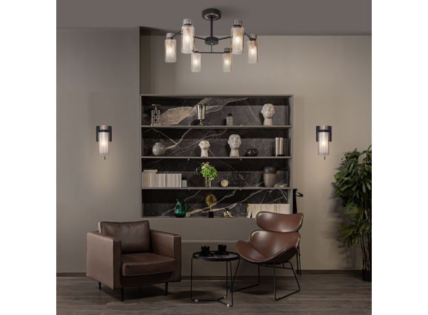 Потолочная люстра в стиле лофт 70115/6 черный